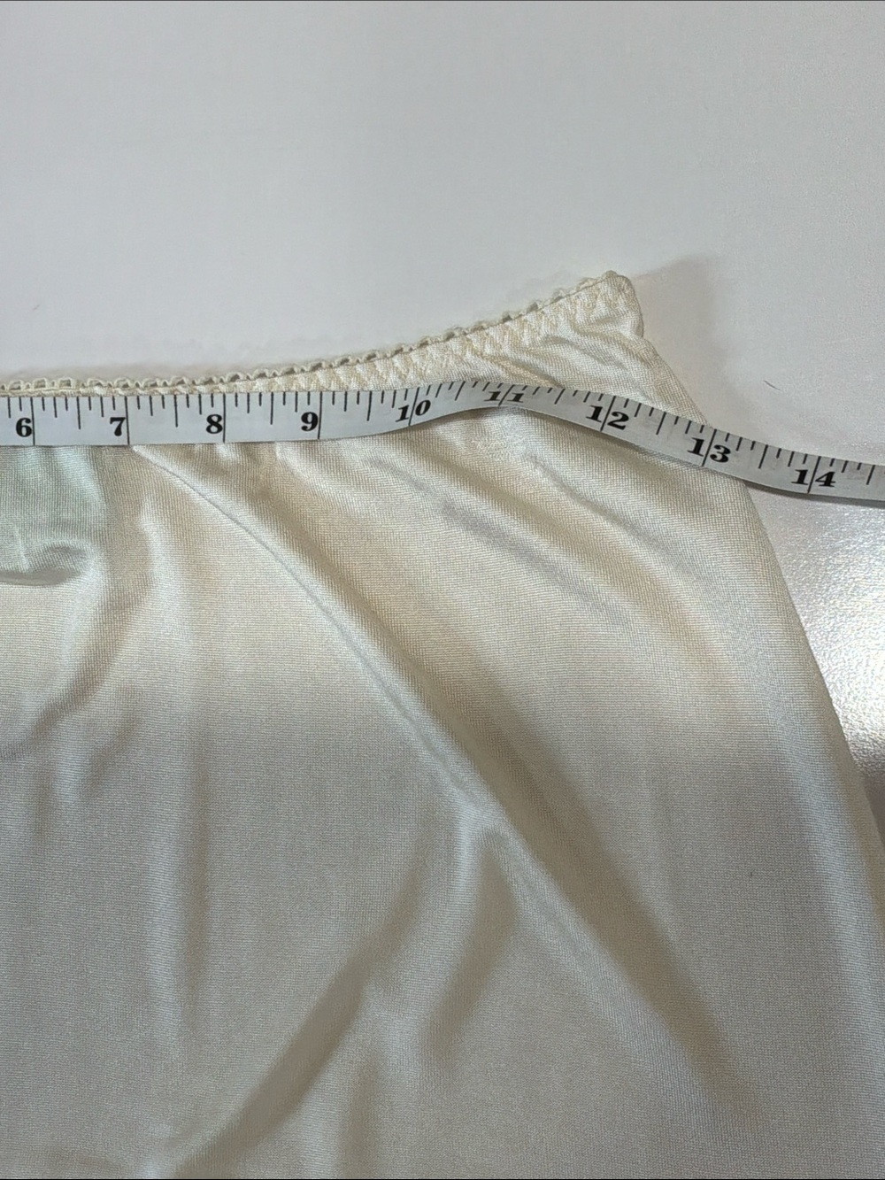 Vintage Half Slip 100% Silk Cream Sz M - Picture 10 of 10